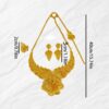 4pcs Hollow Design Dubai Luxury 24K Golden Plated Jewelry Set Bridal Wedding Necklace Earrings Bracelet Ring Ramadan Women Accessories Accessories - Image 2