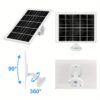 8W Solar Panel for Security Cameras/Trail Cameras/Smart Doorbells- Outdoor Solar Charger with Micro USB& USB-C Ports for 5V Rechargeable Battery Cameras, Wildlife Monitors, RV Sensors- IP65, 360° Adjustable Mount, 298.7cm Cable - Image 4