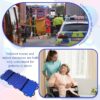 Portable Lightweight Stretcher with 12 Rubber Foam Handles, Foldable Stretcher for Emergency Transfer and Transportation of People and Animals, Easy Evacuation - Image 3