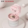 YULIKIKER 1/3 Splitter Pill Crusher - White Plastic Medicine Splitter Tool with Red Accents, Portable Pill Splitter for Pills, Capsules, Supplements - Easy-to-Use Dispensing Device, Pill Crusher, Supplement Management, Transparent Design, Durable Plastic - Image 9