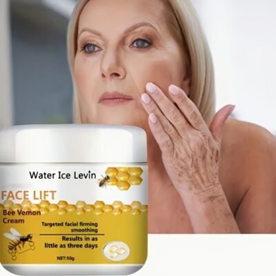 Bee Venom Instant Face Lift Cream Tightens & Firms Sagging Light Beige, Smooths Fine Lines & Wrinkles | Alcohol-Free with Hyaluronic Acid for All Light Beige Types