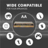 60 AA Batteries 1.5v. Double A Battery Wholesale Lot, New, Fresh, for Home, Various Household devices, clocks, lamps, remotes, toys - Image 2