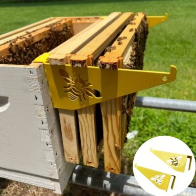 2 Bee Frame Brackets, Yellow Stainless Steel Honeycomb Frame, Honeycomb Inspection Bracket, Beekeeping Supplies for Honey Harvesting and Inspection, Honeycomb Box Starter Kit, Beekeeping Supplies | Modern Beekeeping | Durable Beehive Frame, Beekeeping Equ