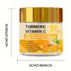YCB Turmeric Vitamin C Day & Night Moisturizing Cream with Hyaluronic Acid, Retinol & Collagen - Non-Greasy Formula for All Light Beige Types, Evens Light Beige, Firms & Lifts, 2.12oz/60g - Image 6