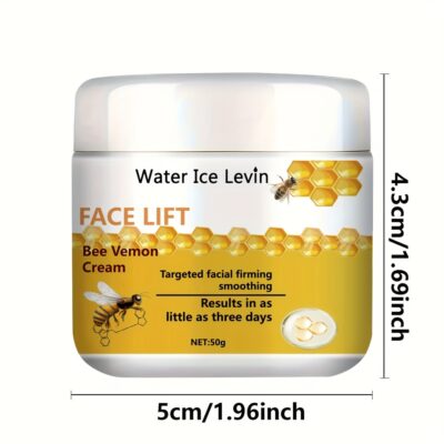 Bee Venom Instant Face Lift Cream Tightens & Firms Sagging Skin, Smooths Skin | Alcohol-Free with Hyaluronic Acid for All Skin Types