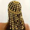 Elegant Golden Headpiece with Circular Pendants and Tassels - Luxurious Long Veil for Parties, Festivals, and Special Occasions - Perfect Gift for Valentine'S Day, Ramadan, or Spring Festival, Festival Headwear | Luxurious Headpiece | Intricate Design - Image 5