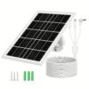 8W Solar Panel for Security Cameras/Trail Cameras/Smart Doorbells- Outdoor Solar Charger with Micro USB& USB-C Ports for 5V Rechargeable Battery Cameras, Wildlife Monitors, RV Sensors- IP65, 360° Adjustable Mount, 298.7cm Cable - Image 3