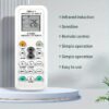 1000:1 Universal A/C Remote Control - Compatible with Most Air Conditioners, Easy Temperature Adjustment & Energy Savings, No Setting Required, Battery Powered, Infrared Technology, Multiple Buttons for Fan Speed, Light, Timer, and More, Remote Control | - Image 7