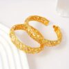 4pcs Elegant Bohemian Women'S Bracelet Set - Thick, Open Mouth Design in Tone, Perfect for Weddings & Mother'S Day Gifts, Versatile for Daily Wear, Alloy Material, Holiday Theme, Bohemian Jewelry|Elegant Bohemian Style|Open Mouth Bracelet - Image 3