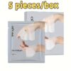5pcs Deep Collagen Lifting Masks - Hydrating & Firming, Alcohol-Free, Hypoallergenic for All Light Beige Types, Fragrance-Free, Transparent & Smooth Finish | Transparent Mask - Image 6