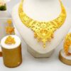 Luxury India Dubai Jewelry Set for Women Large Wide Necklace Set Nigeria Morocco Bridal Wedding Party Gift - Image 7
