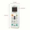 1000:1 Universal A/C Remote Control - Compatible with Most Air Conditioners, Easy Temperature Adjustment & Energy Savings, No Setting Required, Battery Powered, Infrared Technology, Multiple Buttons for Fan Speed, Light, Timer, and More, Remote Control | - Image 5