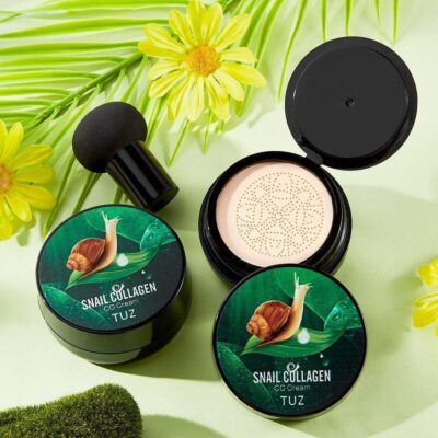 1pc Snail Collagen BB Cream: Brighten, Moisturize & Conceal Your Skin with a Long-Lasting, Waterproof Foundation Look!
