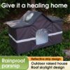 [:en]1pc Winter Style Cat House, Heightened Rainproof And Cold-proof Outdoor Warm Dog Nest, Four Seasons Waterproof Windproof Thickened Cat Shelter[:ar]1pc Winter Style Cat House, Heightened Rainproof And Cold-proof Outdoor Warm Dog Nest, Four Seasons Waterproof Windproof Thickened Cat Shelter[:] - Image 2
