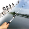 Telescopic Fishing Rod, Long Range Sea Fishing Rod, Fiberglass Spinning Rod for Beach Bass Fishing, Portable and Compact Design, 5 Models: 210/ 240/ 270/ 300/ 360, Suitable for Saltwater Fishing - Great for Beginners traveler - Image 3