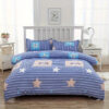 Bed sheet and quilt cover four-piece wholesale bedding simple brushed student dormitory single four-piece set - Image 2