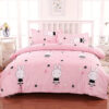 Bed sheet and quilt cover four-piece wholesale bedding simple brushed student dormitory single four-piece set - Image 5