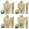 Arabian Style 5pcs Bridal Jewelry Set, Luxury Alloy Necklace, Earrings, Ring, Bracelet for Women, Perfect for Wedding & Party Occasions - Image 5