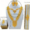 Arabian Style 5pcs Bridal Jewelry Set, Luxury Alloy Necklace, Earrings, Ring, Bracelet for Women, Perfect for Wedding & Party Occasions - Image 8
