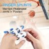 3pcs Adjustable Finger Splints - Comfortable Aluminum Alloy Support Braces with Breathable Sponge Lining for Broken Finger Correction & Relief, Blue - Image 4
