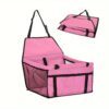 [:en]Bottom and front with thickened PE partitions Pet reinforced car booster seat for dogs and cats Portable breathable bag with safety belt Dog carrier safe and stable for travel Attention with clip-on belt with PVC tube (pink, blue, gray, black, red)[:ar]Bottom and front with thickened PE partitions Pet reinforced car booster seat for dogs and cats Portable breathable bag with safety belt Dog carrier safe and stable for travel Attention with clip-on belt with PVC tube (pink, blue, gray, black, red)[:] - Image 9