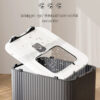 Modern White & Grey Automatic Cat Litter Box with Self-Cleaning System, Odor Control & Removable Lid - Sleek Rectangular Design for Modern Homes, Durable & Hygienic Pet Waste Management for Cats - Ideal Gift for Pet Owners, Small Cat Litter Box, Extra Lar - Image 15