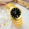 2pcs Couple Quartz Watch Set, Women'S and Men'S Stainless Steel Strap, Zinc Alloy Case, Pointer Display, Quartz Movement, Non-rechargeable Button Battery, with Valentine'S Day Gift and Holiday Gift - Image 5