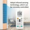 1000:1 Universal A/C Remote Control - Compatible with Most Air Conditioners, Easy Temperature Adjustment & Energy Savings, No Setting Required, Battery Powered, Infrared Technology, Multiple Buttons for Fan Speed, Light, Timer, and More, Remote Control | - Image 2