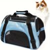 [:en]Breathable Mesh Pet Carrier Bag for Small Cats and Dogs - Portable Travel Tote with Zipper Closure, Handle, and Multiple Compartments, Blue & Black Design, Dog Carrier Bag[:ar]Breathable Mesh Pet Carrier Bag for Small Cats and Dogs - Portable Travel Tote with Zipper Closure, Handle, and Multiple Compartments, Blue & Black Design, Dog Carrier Bag[:] - Image 9