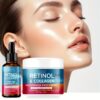 2pcs of Face Cream + Facial Essential Oil, Containing Retinol, Collagen And Vitamin C. It Provides Deep Moisturization, Is Hypoallergenic And Suitable for All Skin Types. - Image 4