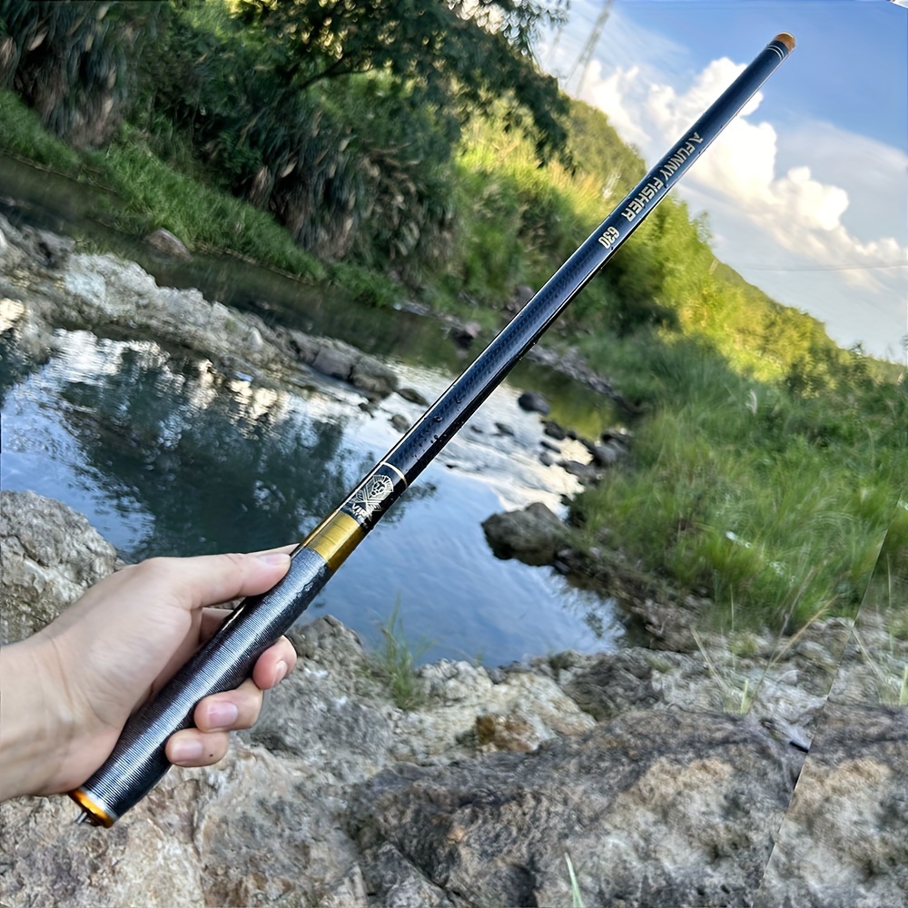 BAKAWA Universal Carbon Fiber Telescopic Fishing Rod, Medium Action, Extra Light Power, Trolling Technique, Carbon Design Handle, for Freshwater Stream Fishing - Sizes 3.6meter, 4.5meter, 5.4meter, 6.3meter, 7.2meter - Image 8