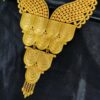 1 Necklace, 1 Pair of Earrings, 1 Bracelet, and a Ring Large Size Luxury Golden-Plated Jewelry Set for Saudi Arabian European Middle Eastern Dubai Bridal Wedding Banquet Accessories Mother's Day Valentine's Day Teacher's Day Holiday Gift - Image 2
