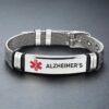 1pc Stainless Steel Medical Alert Bracelet, Adjustable With Red Caduceus Symbol, 10 Alert Options Including Type 2 Diabetes, Emergency ID Jewelry For Adults, Outdoor First Aid Wristband - Image 23