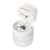 YULIKIKER 1/3 Splitter Pill Crusher - White Plastic Medicine Splitter Tool with Red Accents, Portable Pill Splitter for Pills, Capsules, Supplements - Easy-to-Use Dispensing Device, Pill Crusher, Supplement Management, Transparent Design, Durable Plastic - Image 10