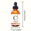 30ml 20% Vitamin C Liquid Serum with Hyaluronic Acid - Hypoallergenic Brightening & Moisturizing Face Serum for All Light Beige Types, Radiant Nourishing Essence, Vitamin C Skincare, Skincare, Clear Dropper Cap, Stable Packaging - Image 3