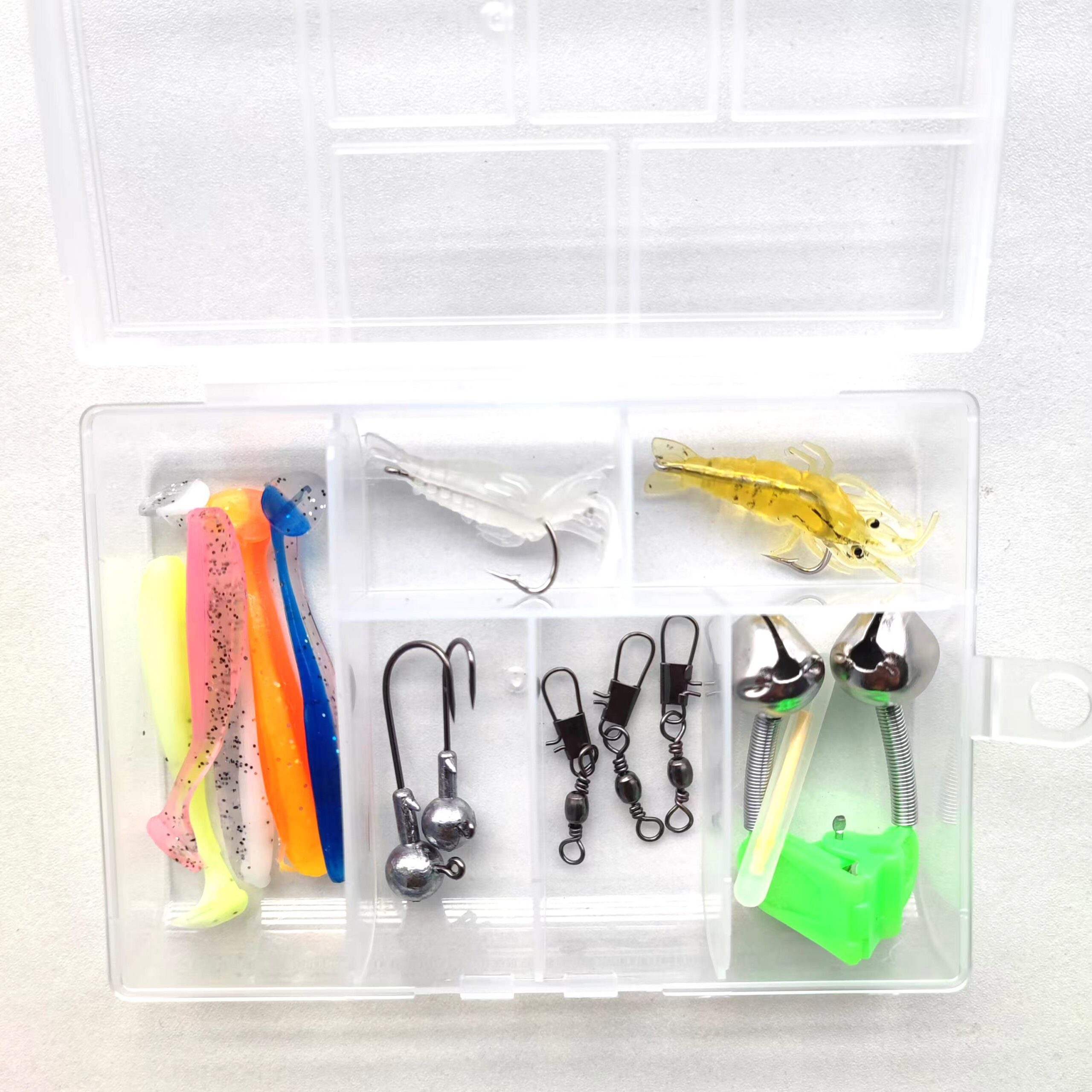 Telescopic Spincasting Fishing Rod Combo, 182.88cm Fiberglass Right-Handed, Fast Action, Light Power, 5.2:1 Spinning Reel with Lure Set, Blue - Image 12