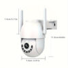 3MP Full HD Wireless WiFi Surveillance Camera IPX6 Grade Outdoor Camera, PTZ 355°, 2.4G WIFI Two-Way Audio Motion Detection and Alarm Notification Push, Home Intercom Security Camera with Ethernet Port, Remote Full Color Night Vision Camera, APP Operation - Image 4