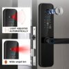 XSDTS Tuya Wifi Smart Door Lock Electronic Digital with Camera Biometric Fingerprint Smart Card Password Key Unlock - Image 7