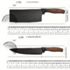6pcs, Knife Set, Fat Handle, Wood Grain Covering, Kitchen Set, Knife With Melon Planing, Color Boxed, In Stock Wholesale - Image 6