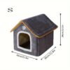 [:en]Cozy Pet House, Four Seasons Washable Enclosed Warm Dog Bed Cat Shelter Small Animal Home, Non-Skid Bottom, Polyvinyl Chloride Material, Assembled[:ar]Cozy Pet House, Four Seasons Washable Enclosed Warm Dog Bed Cat Shelter Small Animal Home, Non-Skid Bottom, Polyvinyl Chloride Material, Assembled[:] - Image 3