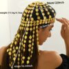 Elegant Golden Headpiece with Circular Pendants and Tassels - Luxurious Long Veil for Parties, Festivals, and Special Occasions - Perfect Gift for Valentine'S Day, Ramadan, or Spring Festival, Festival Headwear | Luxurious Headpiece | Intricate Design - Image 9