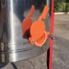 Heavy-Duty Commercial Grade Manual Honey Extractor - Stainless Steel 3-frame Beekeeping Equipment with Red Adjustable Legs & Honey Valve, Efficient Manual Spinner for Professional & Hobby Beekeepers - Durable Apiary Extractor, Sturdy Construction, Robust - Image 3
