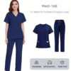 [:en]High-End Four-Way Stretch V-Neck Solid Color Short-Sleeve Straight-Leg Pants Set for Hospital Work, Nurse Uniforms, Scrubs, And Surgical Attire Suitable for All Seasons.[:ar]High-End Four-Way Stretch V-Neck Solid Color Short-Sleeve Straight-Leg Pants Set for Hospital Work, Nurse Uniforms, Scrubs, And Surgical Attire Suitable for All Seasons.[:] - Image 12