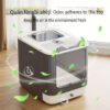 Modern White & Grey Automatic Cat Litter Box with Self-Cleaning System, Odor Control & Removable Lid - Sleek Rectangular Design for Modern Homes, Durable & Hygienic Pet Waste Management for Cats - Ideal Gift for Pet Owners, Small Cat Litter Box, Extra Lar - Image 11
