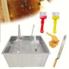 6-in-1 Honey Processing Set with Stainless Steel Honeycomb Frame, Plastic Honey Storage Box, Plastic Handle Honey Extractor, Wooden Handle Honey Knife, Plastic Honey Flow Spout - Ideal for Home Beekeeping and Honey Harvesting, Honey Harvesting Equipment | - Image 2