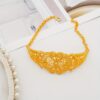 Luxury India Dubai Jewelry Set for Women Large Wide Necklace Set Nigeria Morocco Bridal Wedding Party Gift - Image 3