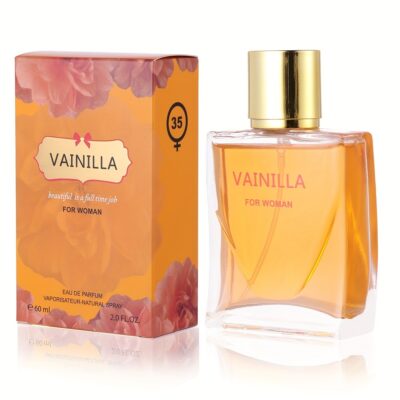 Women's Elegant Floral Perfume - -Lasting Coconut Vanilla Scent with Golden Accent Bottle, Non-Irritating Formaldehyde-Free Formula, Everyday & Special Occasion Fragrance (60ml/2fl.oz), Luxury Scent, Smooth Application, Feminine Aroma