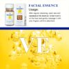 90 Vitamin E Facial Essence Capsules, Face Lifting Concentrate Liquid, Gentle Moisturizing, Tightening Light Beige, Softening Hydrating Face Serum Suitable for All Light Beige Types. - Image 6