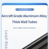 Aluminum Crutches for Adults and Youngsters - A Set of Light, Walking Assistive, Height-Adjustable Crutches with Padded Armpit Cushions, Handle Grips, & Rubber Tips - Maximum Load Capacity 226.8 KG - Image 17
