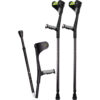 Folding crutch, reinforced forearm support, adult lightweight aluminum forearm crutch, walking folding cane, portable and adjustable, 4 sizes, optional anti-slip and anti-drop cover - YYG-G single/YYG-G double - Image 8